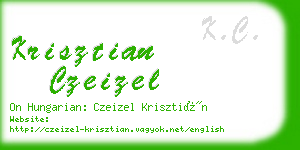 krisztian czeizel business card